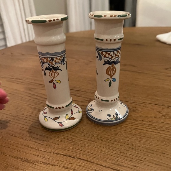 cecconi orvietto Other - Vintage Cecconi Orvieto Italian Handcrafted &hand painted Ceramic Candle Holders